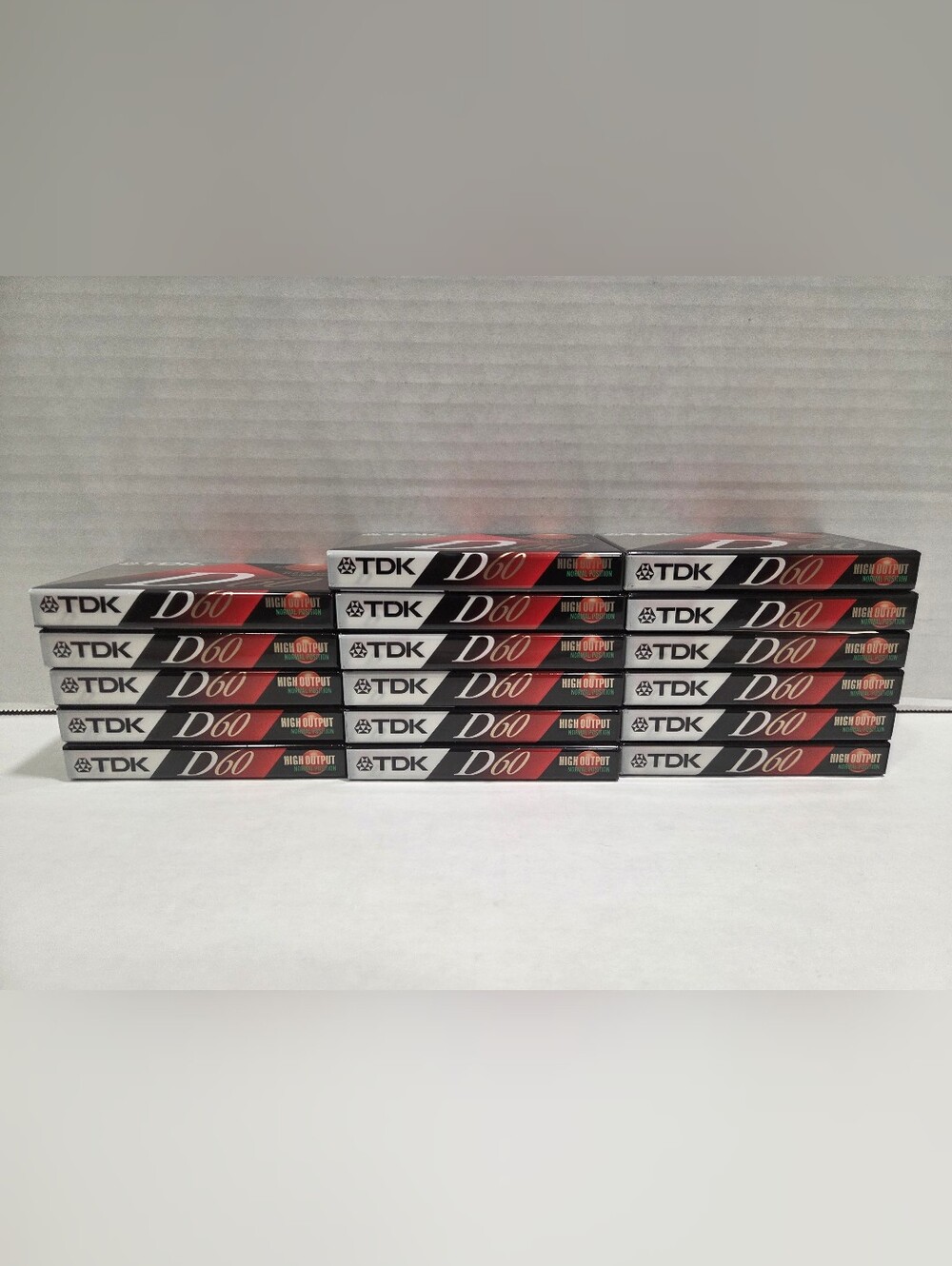 Lot Of 17 Sealed TDK D60 Blank Sealed Cassette Tapes